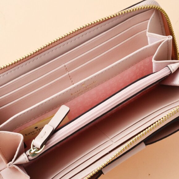 NWOT Kate Spade Light Pink Leather Wallet Minimalist Design - Picture 10 of 10